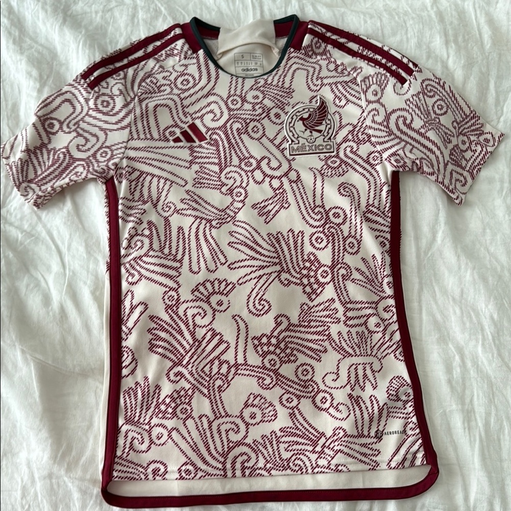 adidas White and Maroon Women's Jersey